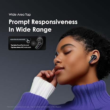 Oraimo SpaceBuds ANC Wireless Earbuds with 50dB Noise Cancelling Bluetooth Technology - Image 3