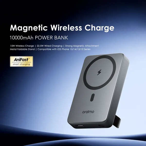 Oraimo Mag Power 15 10000mAh Wireless and Wired Power Bank - Image 4