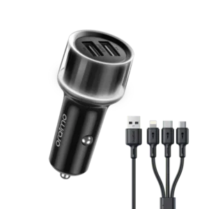 Oraimo Highway 15 15.5W Car Charger with 3-in-1 Cable