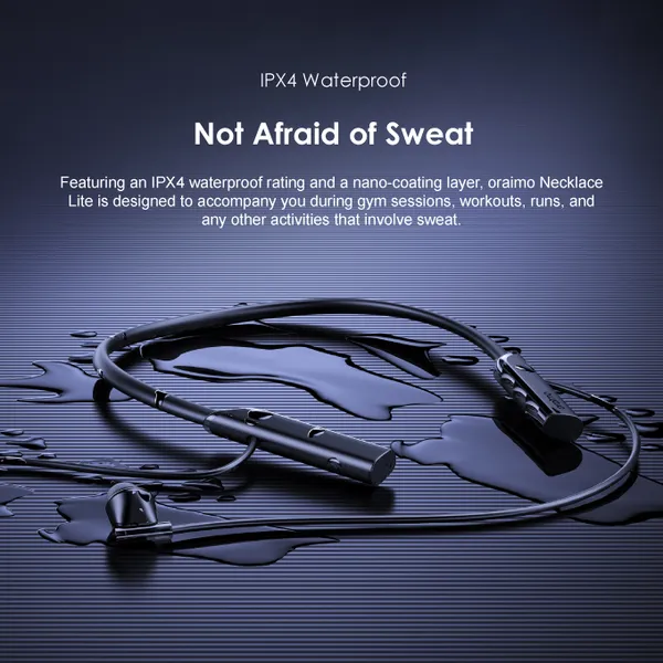 Oraimo Necklace Lite Call Vibration Wireless Earphones - Image 3
