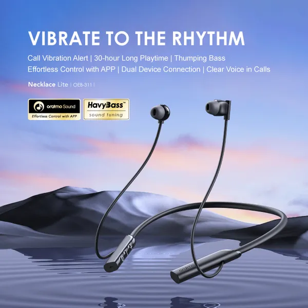 Oraimo Necklace Lite Call Vibration Wireless Earphones - Image 5